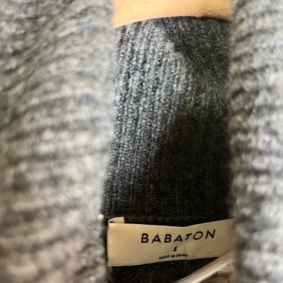 Babaton merino wool grey sweater - Picture 5 of 5